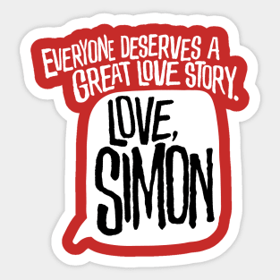 love simon Sticker